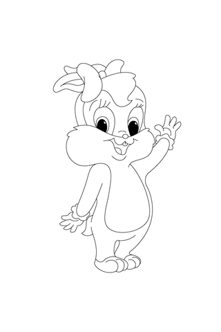 Lola Is Happy To See You Coloring Page